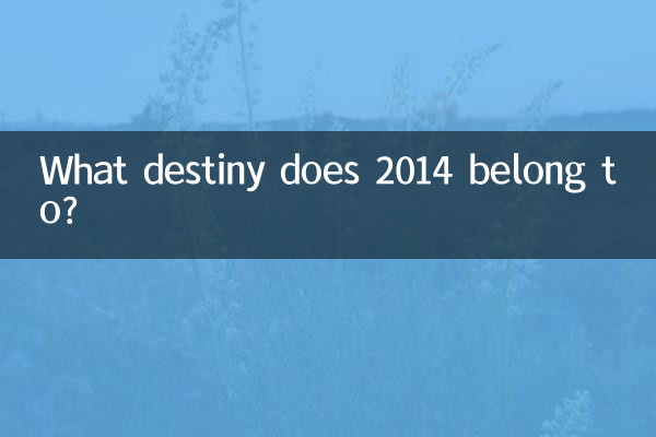 What destiny does 2014 belong to?