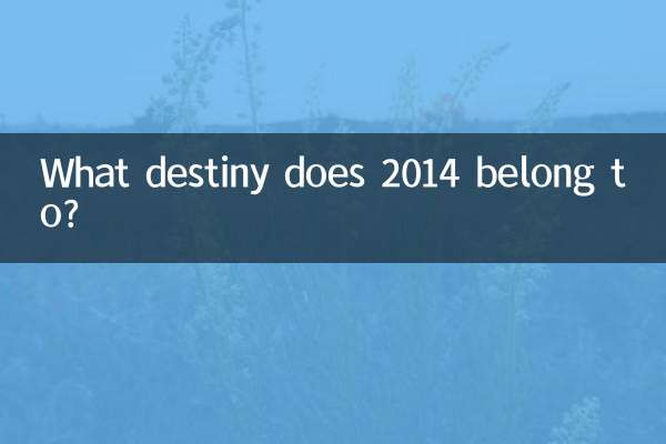 What destiny does 2014 belong to?
