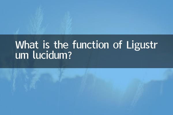 What is the function of Ligustrum lucidum?