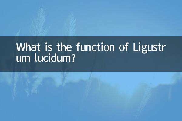What is the function of Ligustrum lucidum?