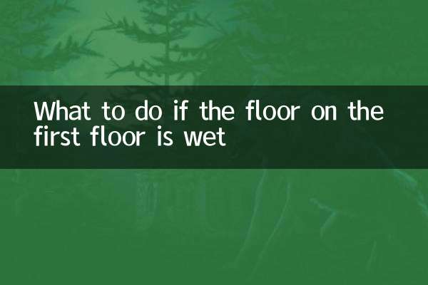 What to do if the floor on the first floor is wet