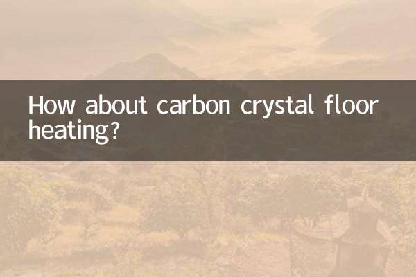 Che ne dici del riscaldamento a pavimento in cristalli di carbonio?