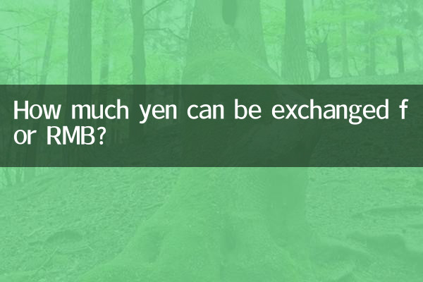 Wie viel Yen kann man in RMB umtauschen?