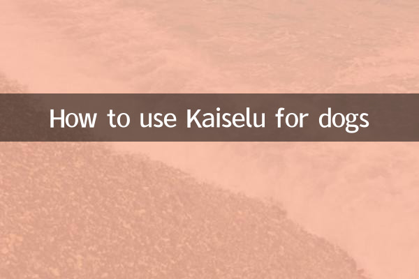 كيفية استخدام كايسيلو للكلاب
