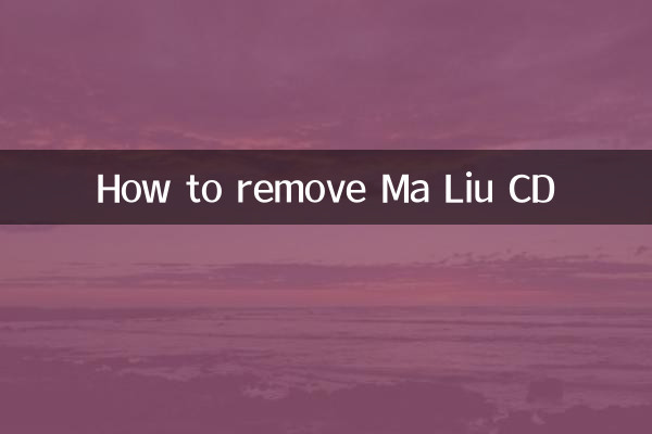 Como remover o CD Ma Liu