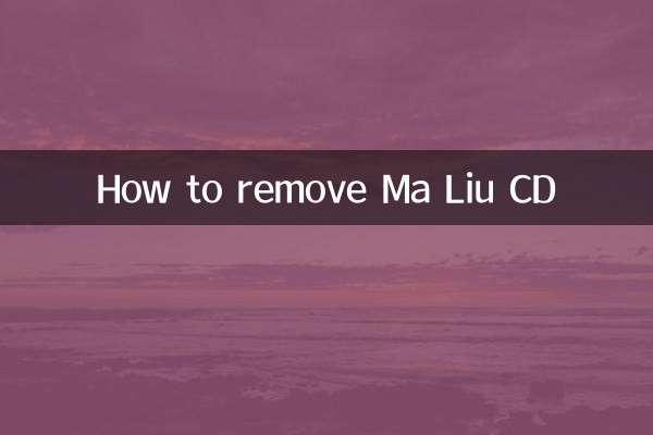 Como remover o CD Ma Liu