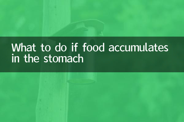 O que fazer se a comida se acumular no estômago