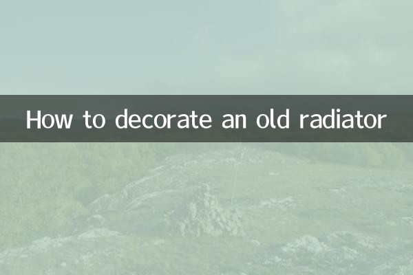 So dekorieren Sie einen alten Heizkörper