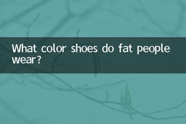 De quelle couleur de chaussures portent les gros gens ?