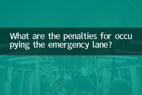 占用应急车道怎么处罚