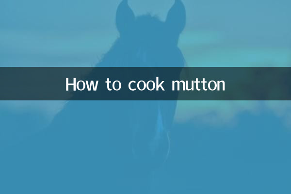 Come cucinare la carne di montone