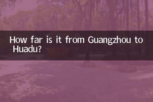 Qual a distância entre Cantão e Huadu?
