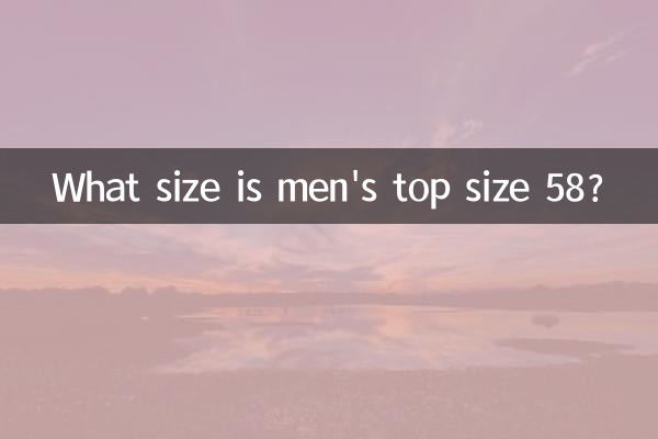 ¿Qué talla es la talla 58 de la camiseta de hombre?