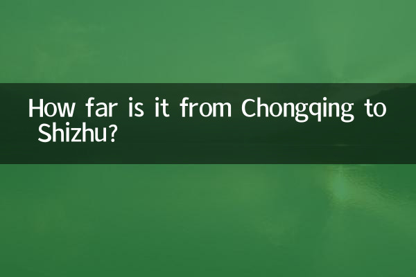¿A cuánta distancia está Chongqing de Shizhu?