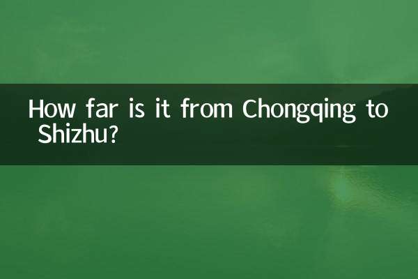 ¿A cuánta distancia está Chongqing de Shizhu?