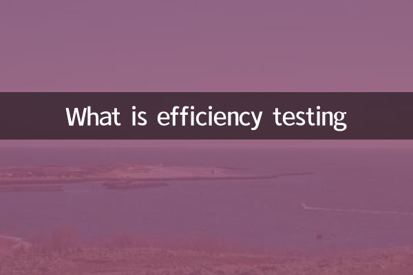효율성 테스트 란 무엇입니까?