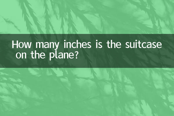 Quantos centímetros tem a mala no avião?