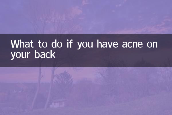 O que fazer se você tiver acne nas costas
