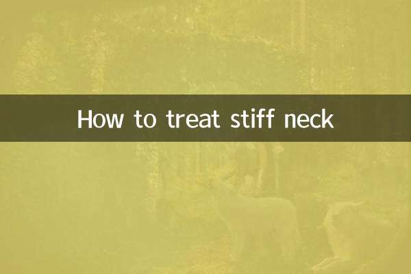 Wie behandelt man einen steifen Nacken?