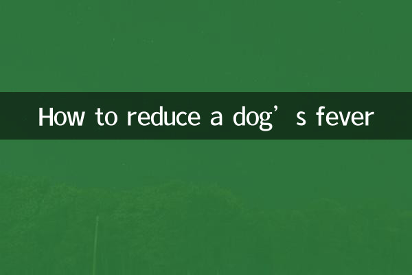 犬の熱を下げる方法