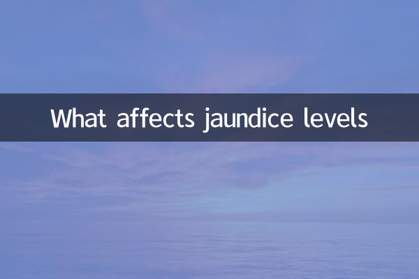 What affects jaundice levels