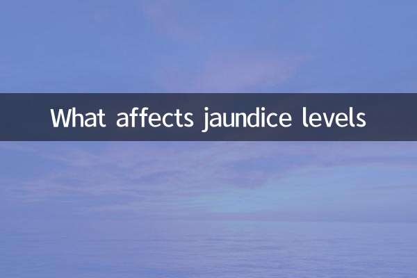 What affects jaundice levels