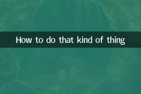 Comment faire ce genre de chose