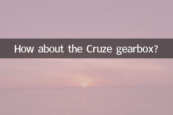 E a caixa de câmbio do Cruze?