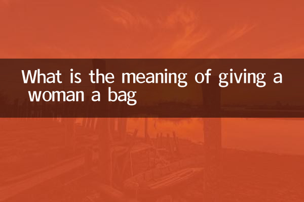 What is the meaning of giving a woman a bag