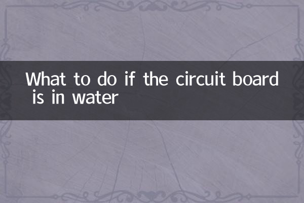 Qué hacer si la placa de circuito está en agua