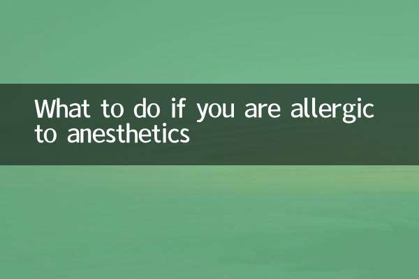Was tun, wenn Sie gegen Anästhetika allergisch sind