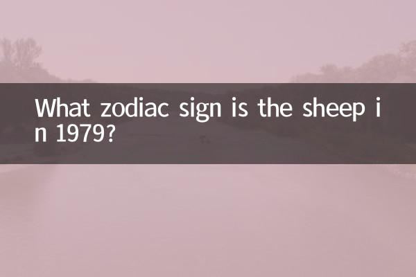 1979属羊的什么星座