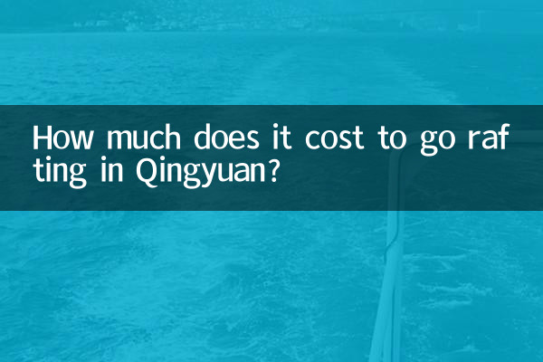 How much does it cost to go rafting in Qingyuan?