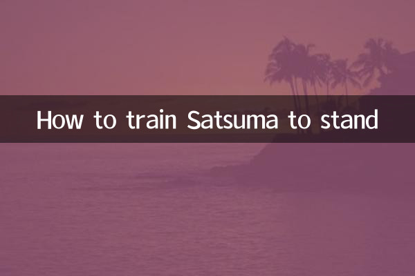 Comment entraîner Satsuma à se tenir debout