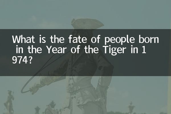 Qual è il destino delle persone nate nell'Anno della Tigre nel 1974?