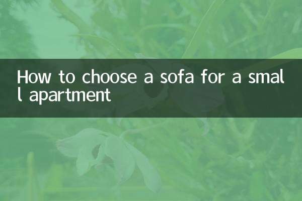 Comment choisir un canapé pour un petit appartement