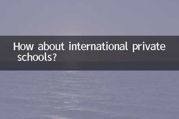 Che ne dici delle scuole private internazionali?