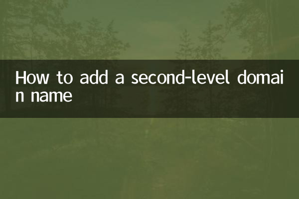 Come aggiungere un nome di dominio di secondo livello