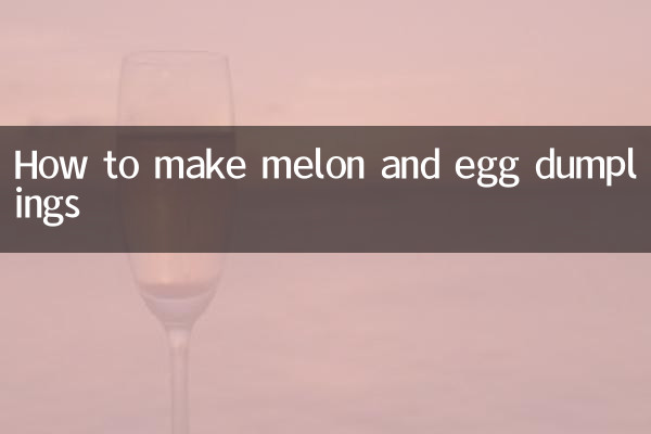 Wie man Melonen-Eierknödel macht