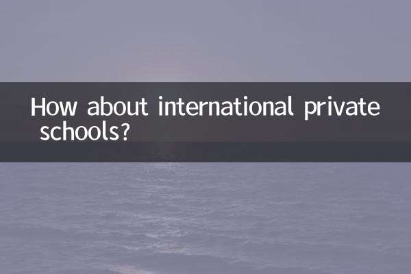 Et les écoles privées internationales ?