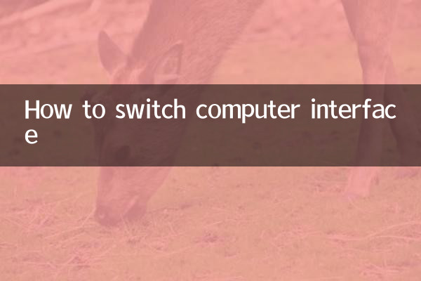 Como mudar a interface do computador