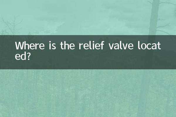 溢流閥在什麼位置