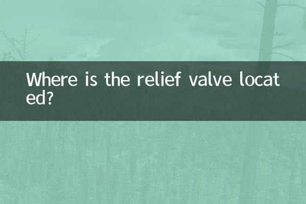 राहत वाल्व कहाँ स्थित है?