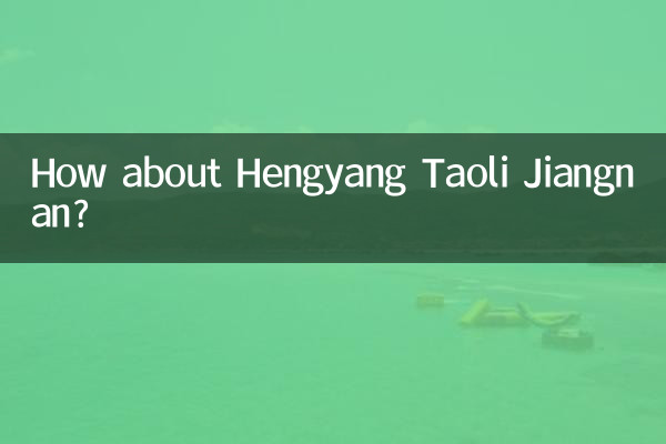 Que tal Hengyang Taoli Jiangnan?