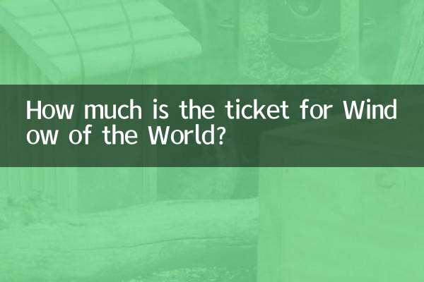 Window of the World এর টিকিটের দাম কত?