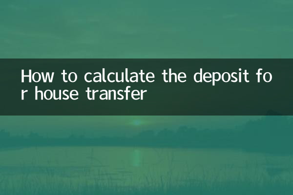 Como calcular o depósito para transferência de casa