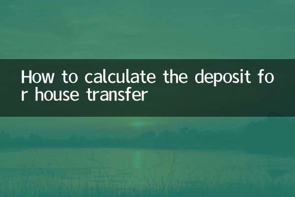 Como calcular o depósito para transferência de casa