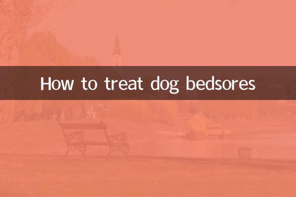 개 욕창을 치료하는 방법