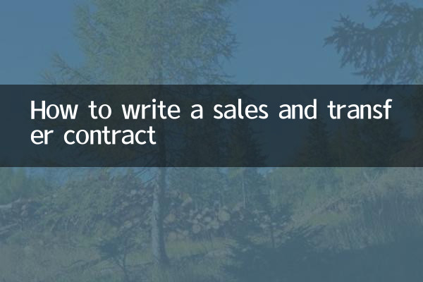 买卖转让合同怎么写