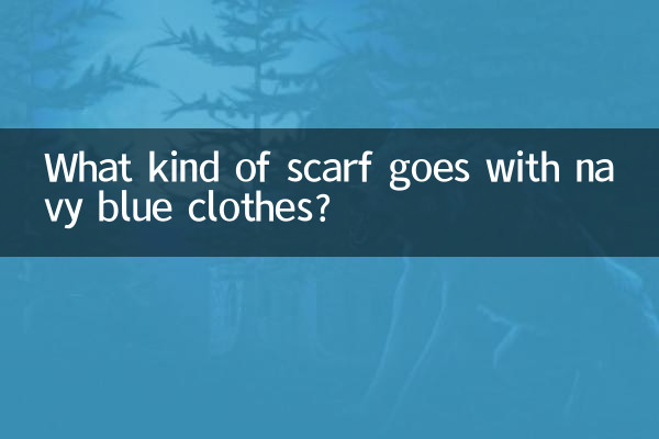 紺色の服にはどんなスカーフが合うのでしょうか?